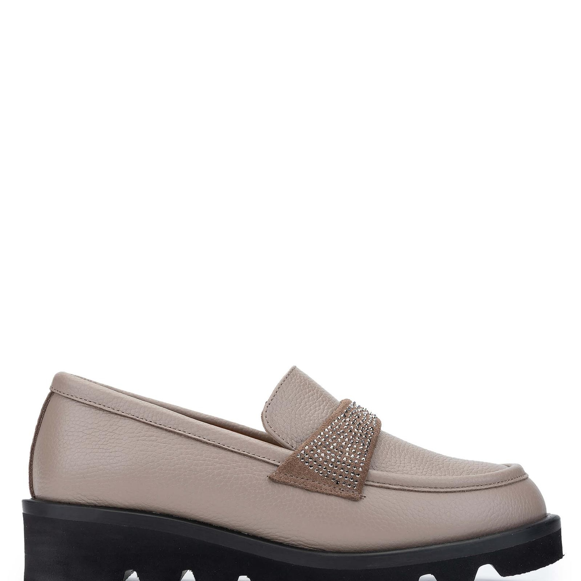 Tamer Tanca Kadın Hakiki Deri Vizon Floter Loafer Ayakkabı