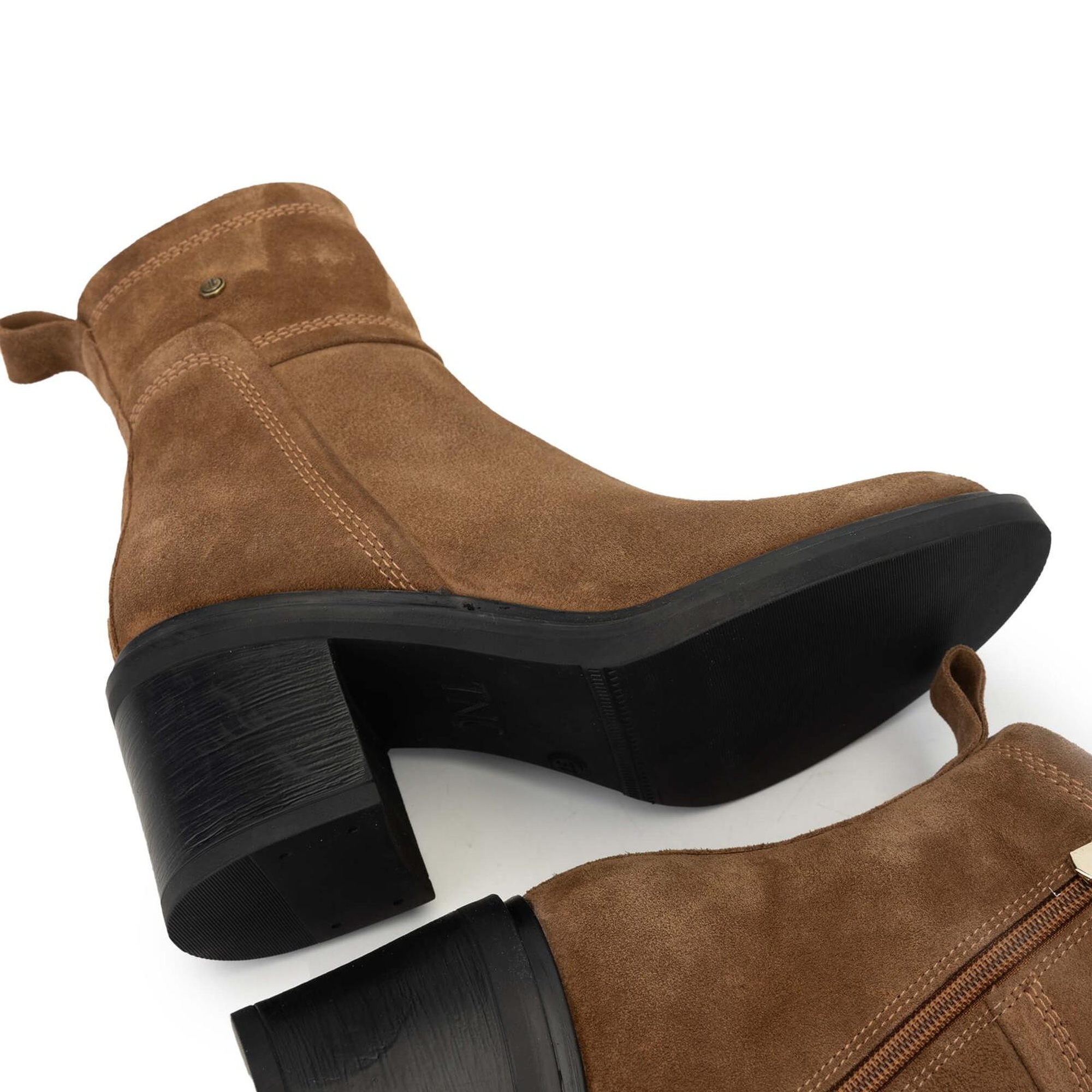 Tamer Tanca Kadın Hakiki Deri Vizon Topuklu Bot