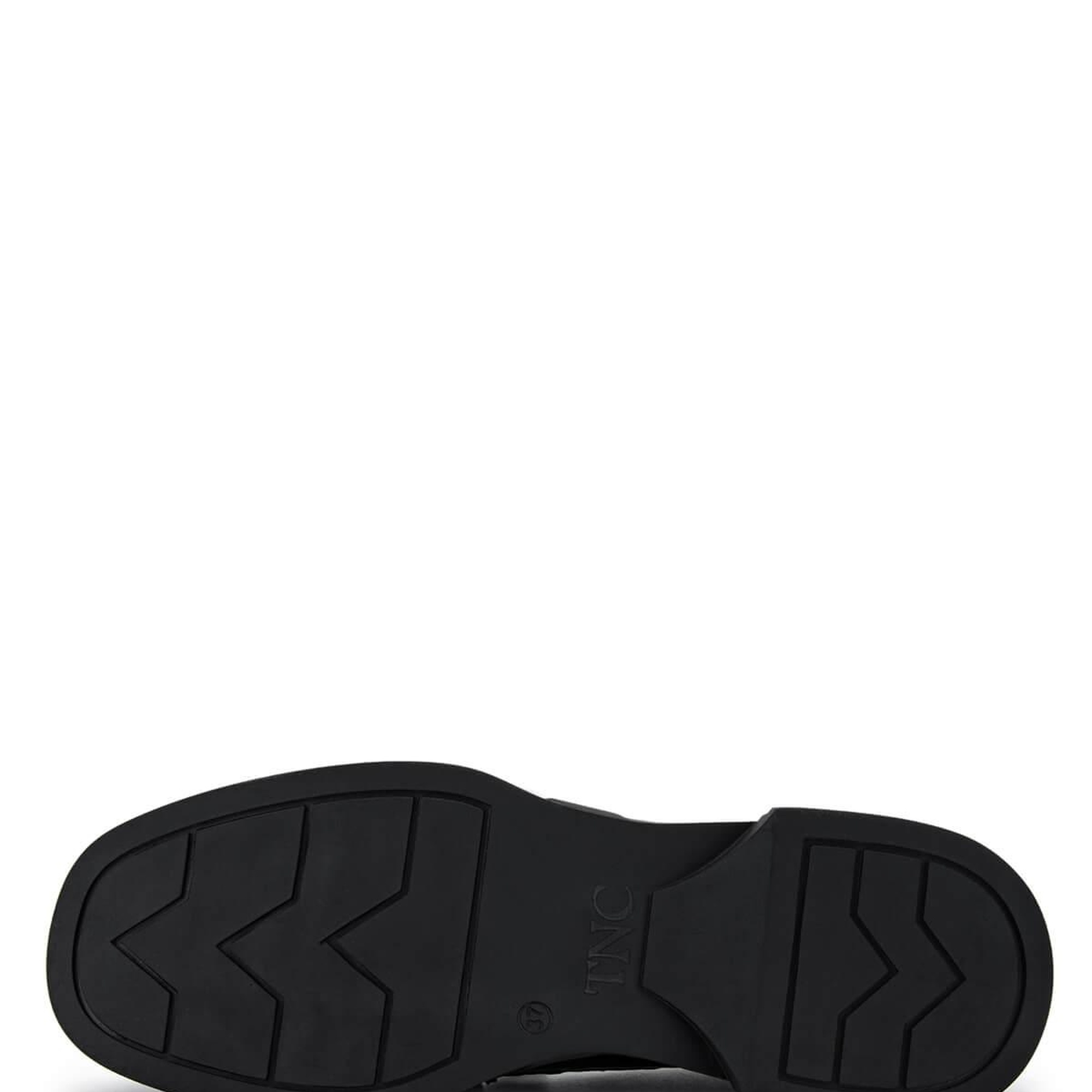 Tamer Tanca Kadın Hakiki Deri Siyah Rugan Loafer Ayakkabı