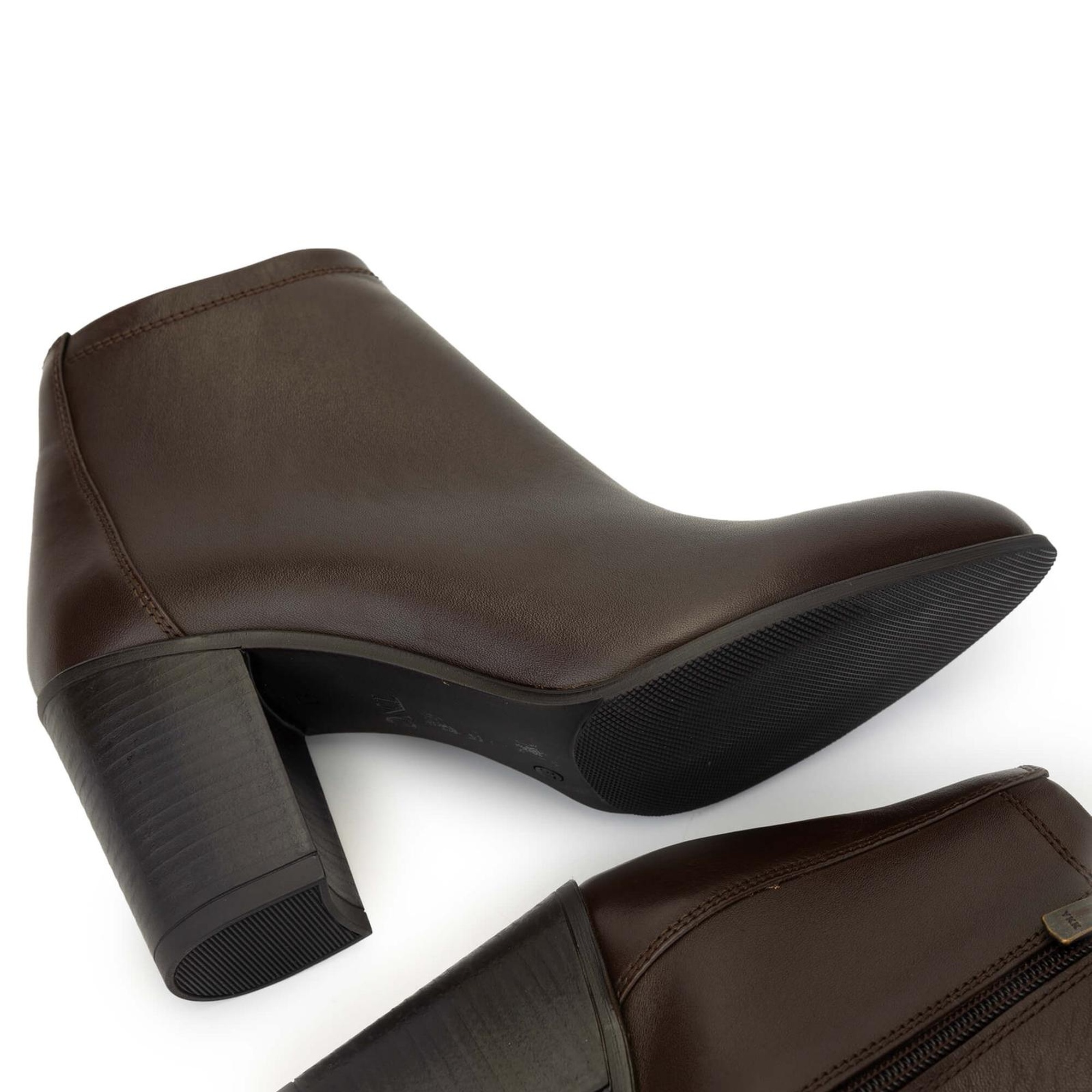 Tamer Tanca Kadın Vegan Kahverengi Topuklu Bot