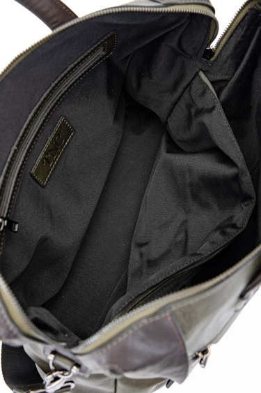  Tamer Tanca Erkek Hakiki Deri Yeşil Evrak Çantası