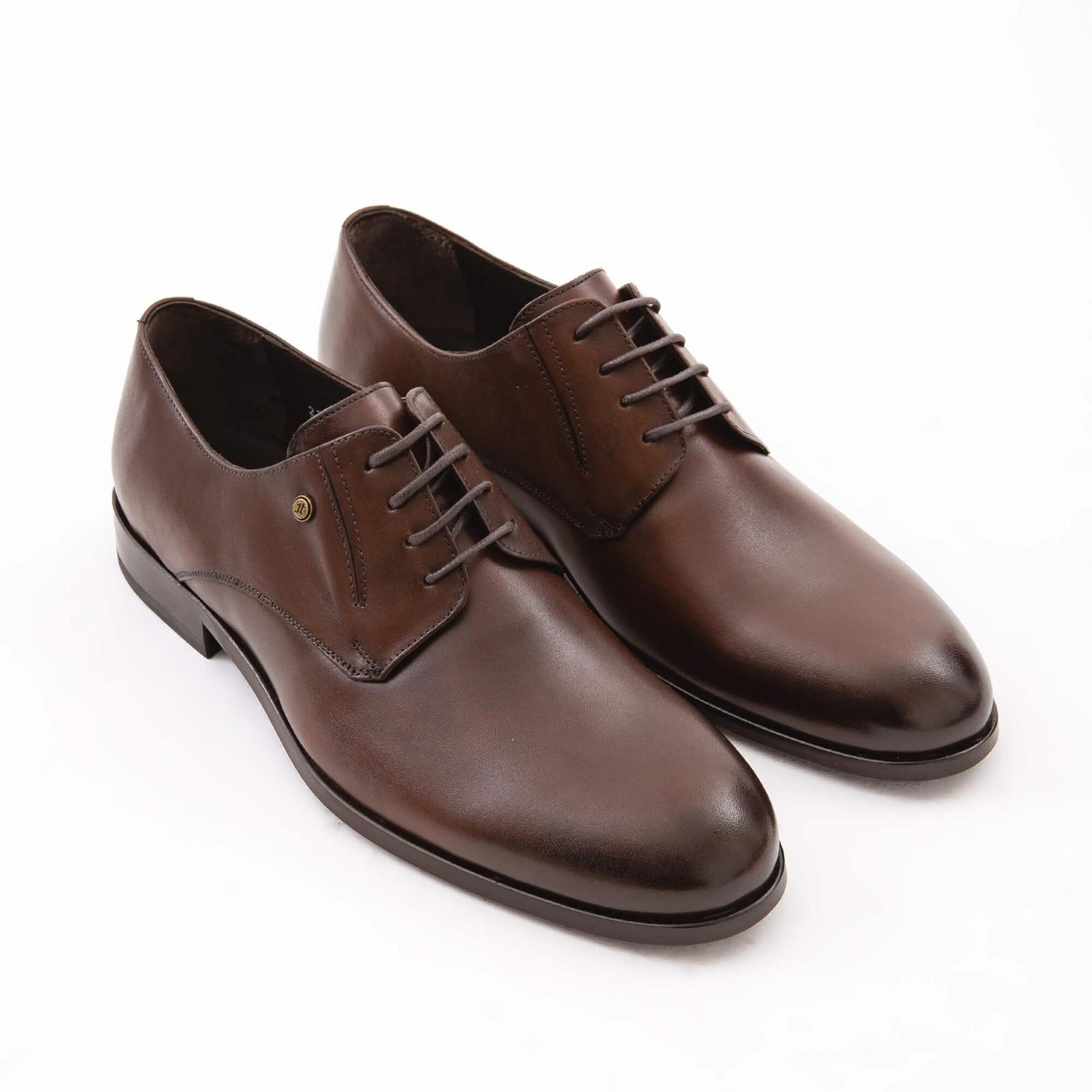 Tamer Tanca Erkek Hakiki Deri Kahverengi Klasik Ayakkabı