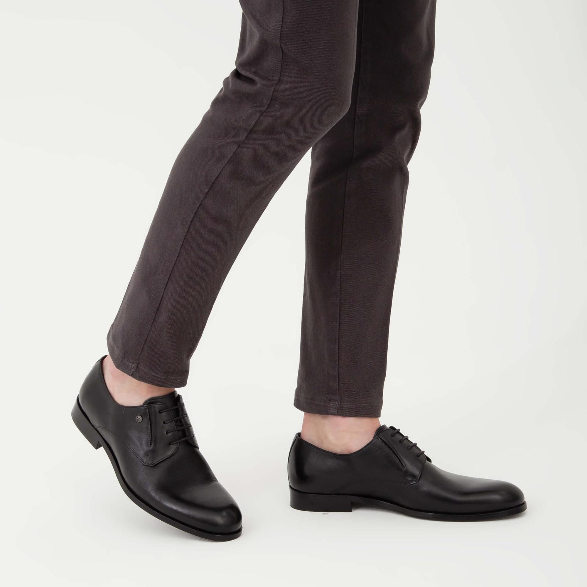 Tamer Tanca Erkek Hakiki Deri Siyah Klasik Ayakkabı