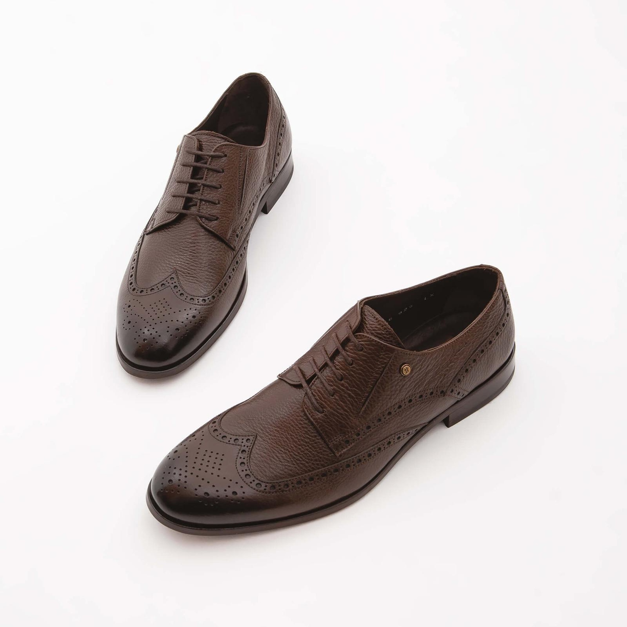 Tamer Tanca Erkek Hakiki Deri Kahverengi Klasik Ayakkabı