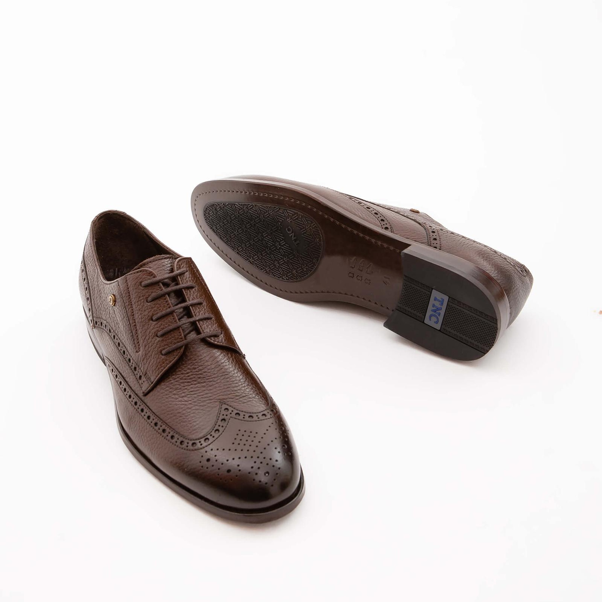 Tamer Tanca Erkek Hakiki Deri Kahverengi Klasik Ayakkabı