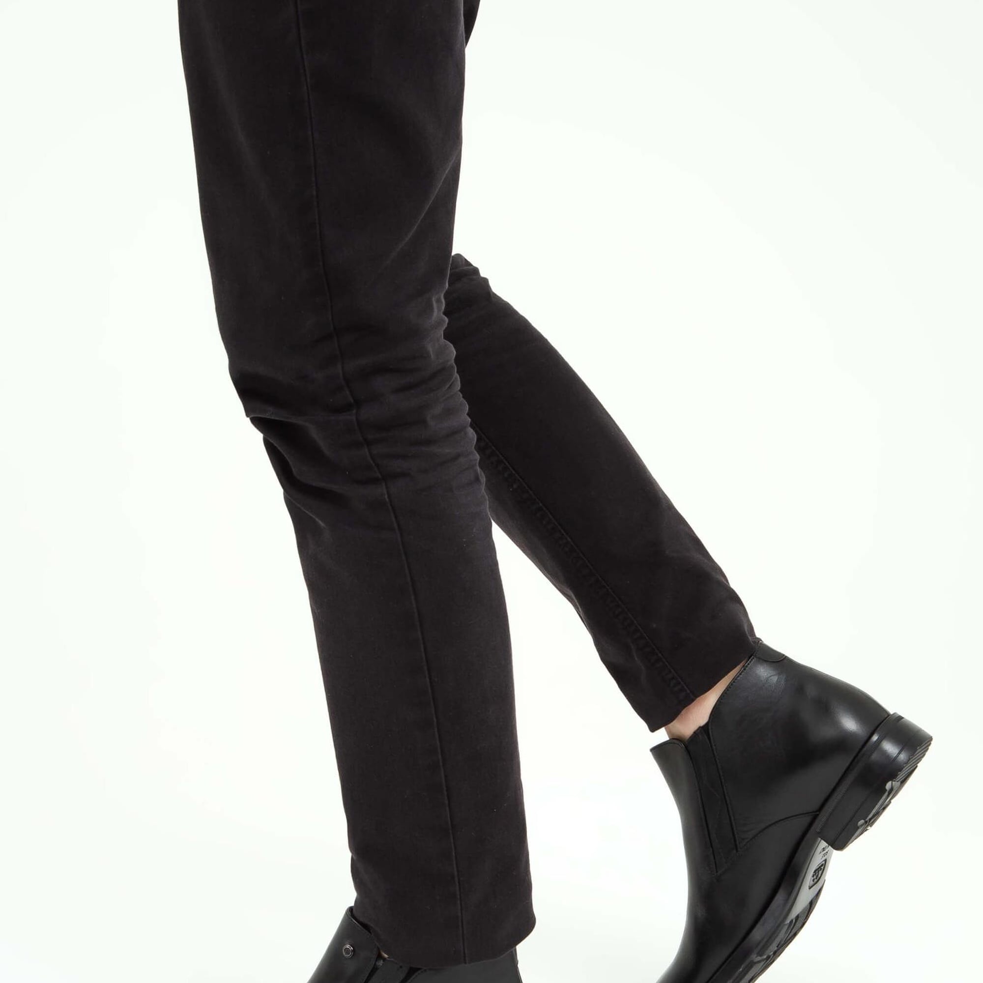 Tamer Tanca Erkek Hakiki Deri Siyah Casual Bot