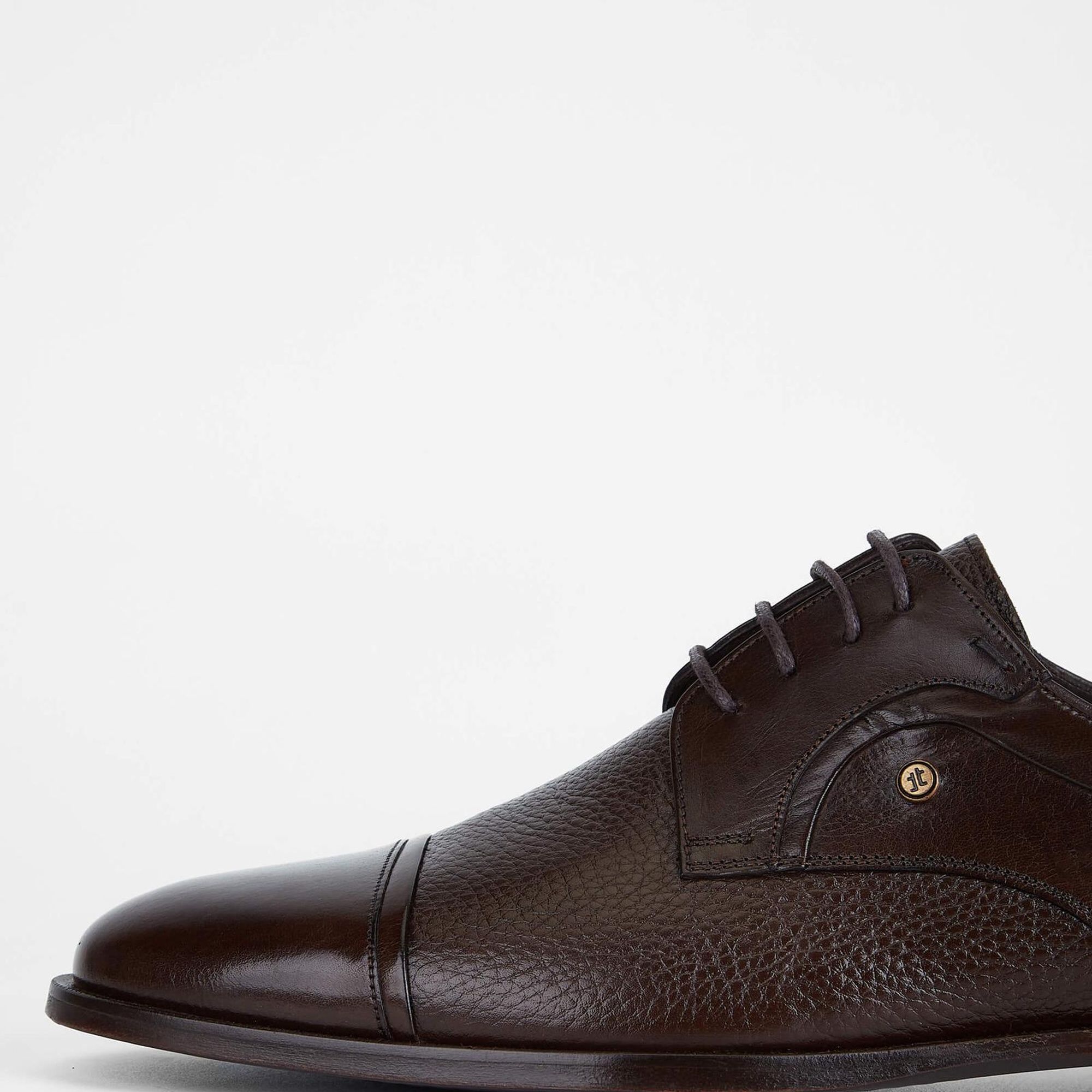 Tamer Tanca Erkek Hakiki Deri Kahverengi Klasik Ayakkabı