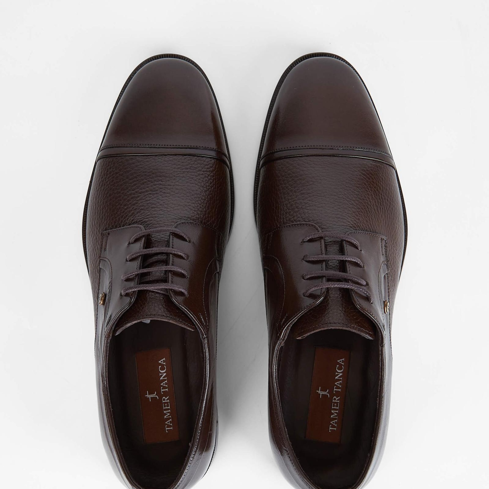 Tamer Tanca Erkek Hakiki Deri Kahverengi Klasik Ayakkabı