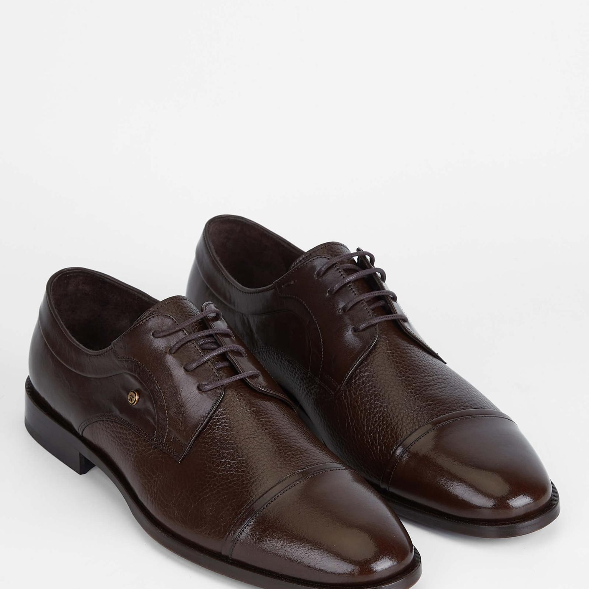 Tamer Tanca Erkek Hakiki Deri Kahverengi Klasik Ayakkabı