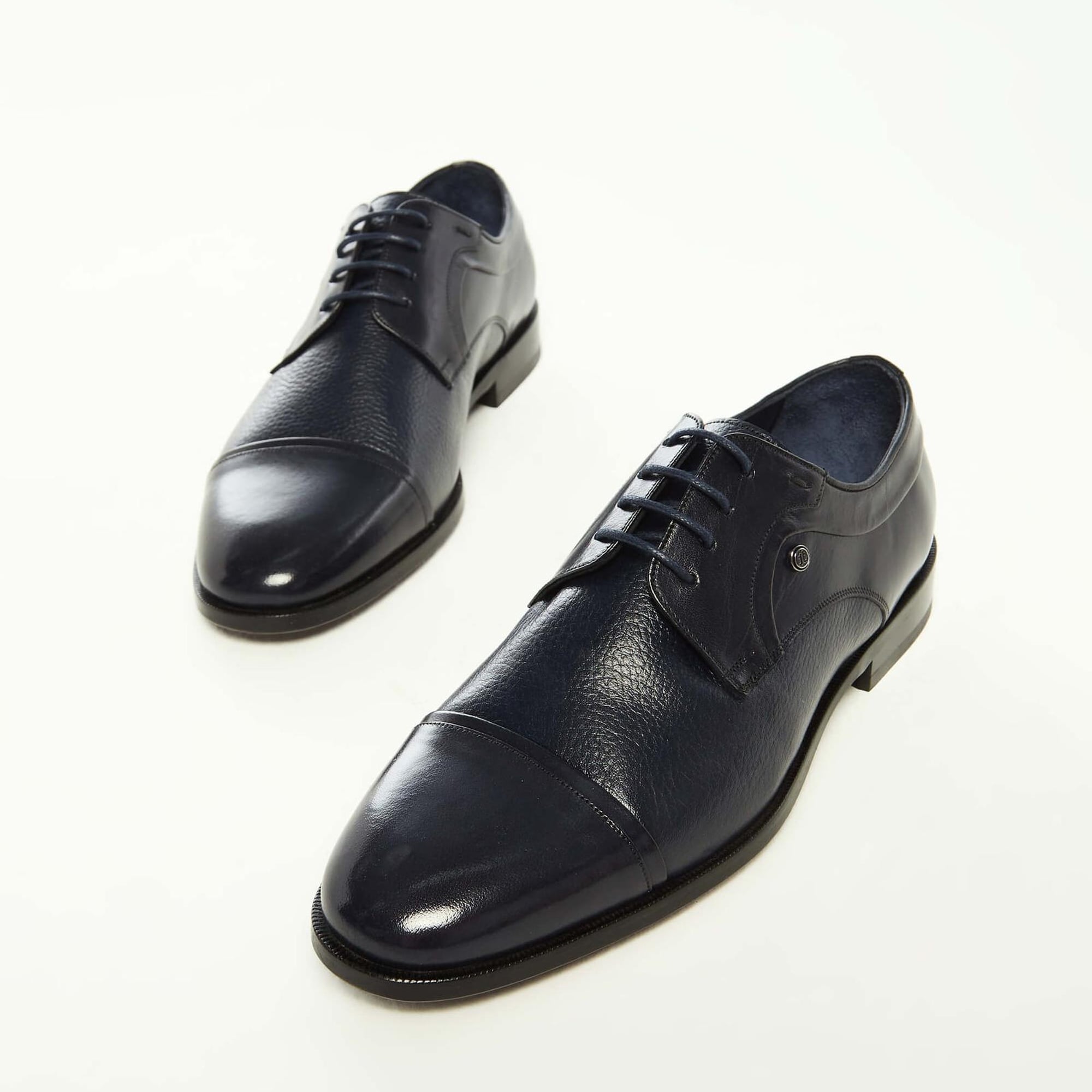 Tamer Tanca Erkek Hakiki Deri Lacivert Klasik Ayakkabı