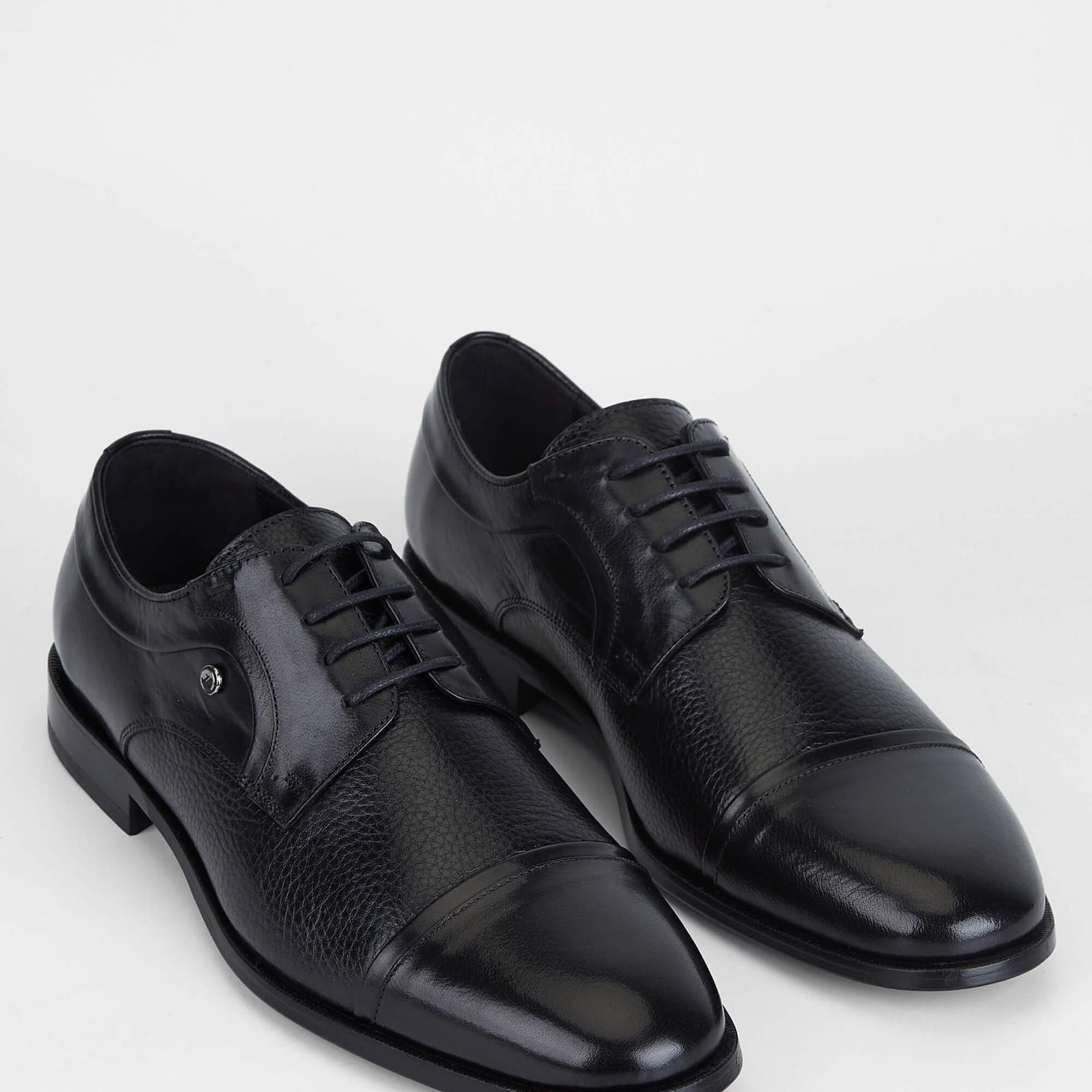 Tamer Tanca Erkek Hakiki Deri Siyah Klasik Ayakkabı