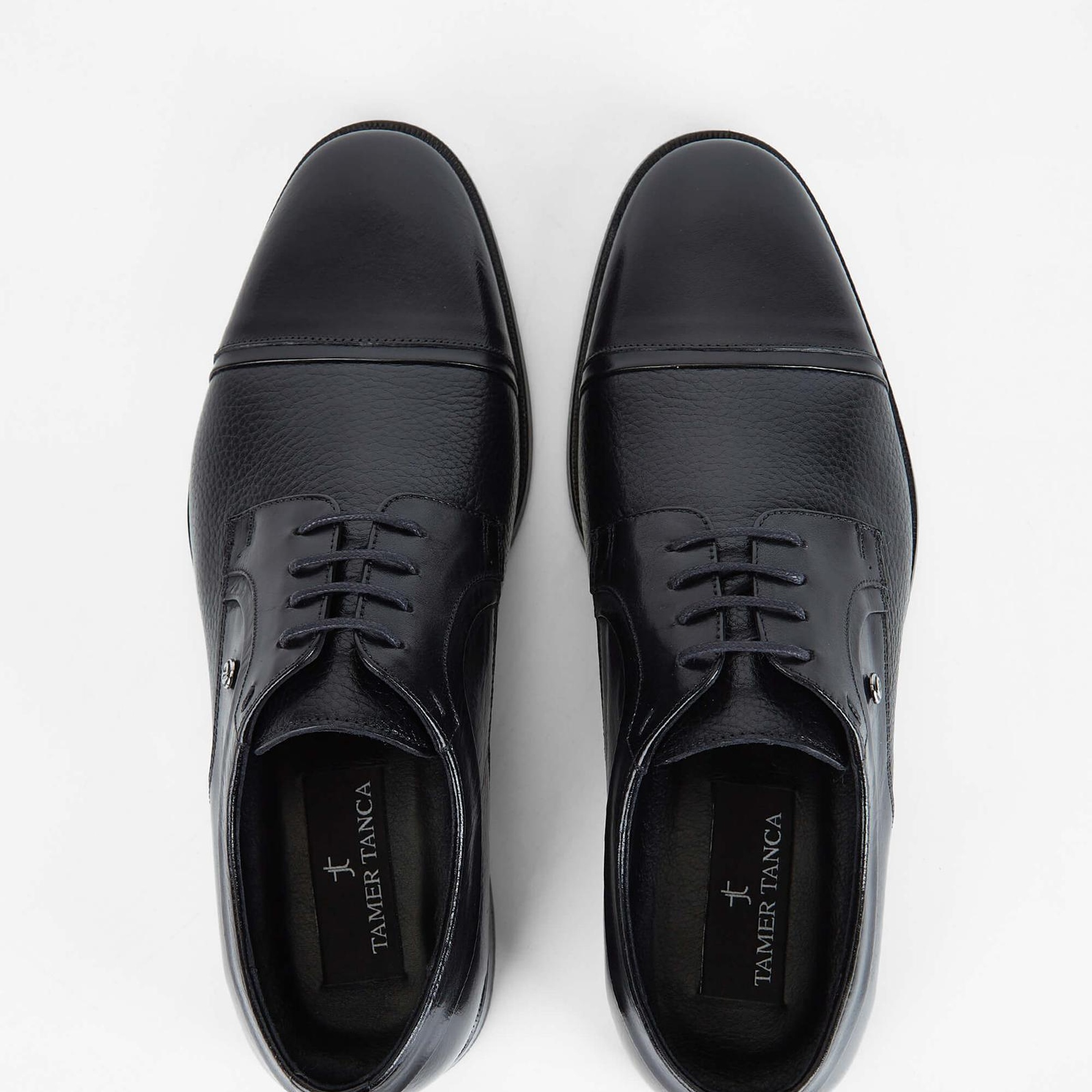 Tamer Tanca Erkek Hakiki Deri Siyah Klasik Ayakkabı