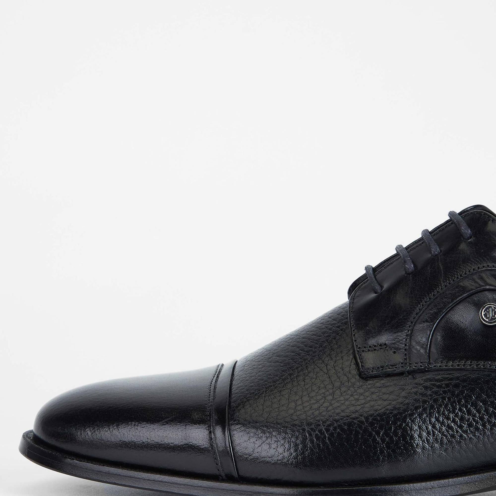 Tamer Tanca Erkek Hakiki Deri Siyah Klasik Ayakkabı