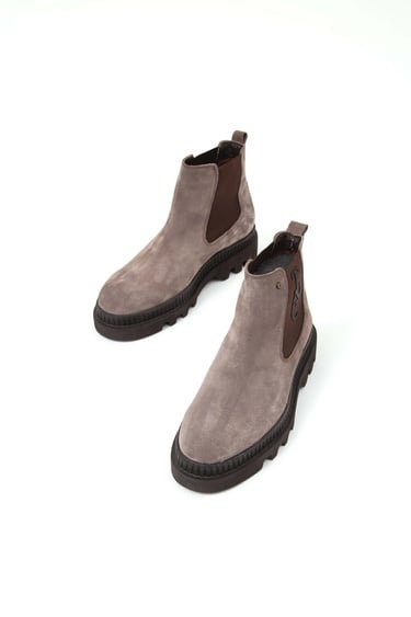  Tamer Tanca Erkek Hakiki Deri Kahverengi Casual Bot