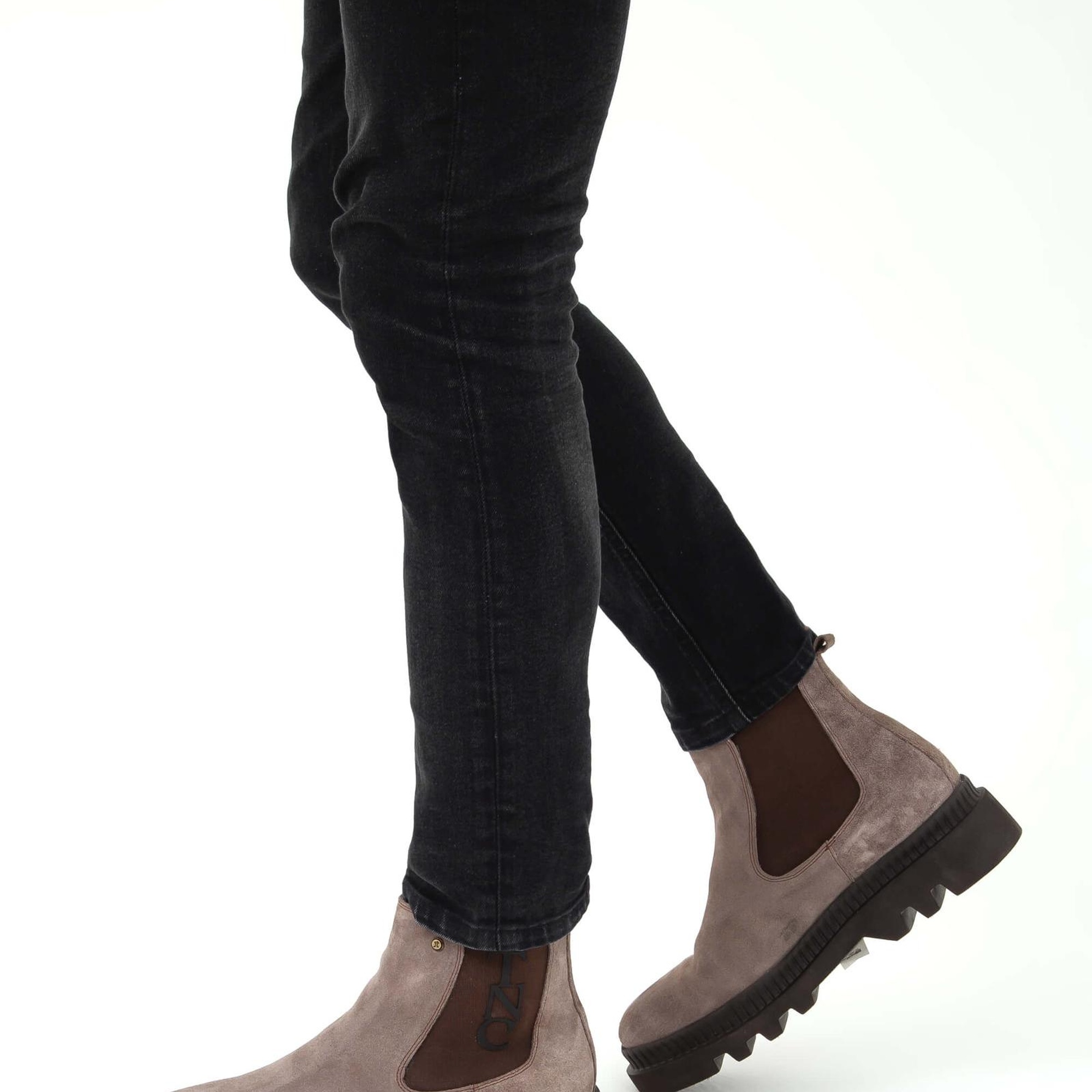 Tamer Tanca Erkek Hakiki Deri Kahverengi Casual Bot