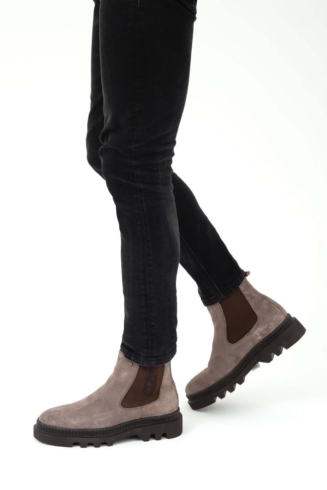  Tamer Tanca Erkek Hakiki Deri Kahverengi Casual Bot