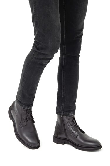  Tamer Tanca Erkek Hakiki Deri Siyah POSTAL Bot