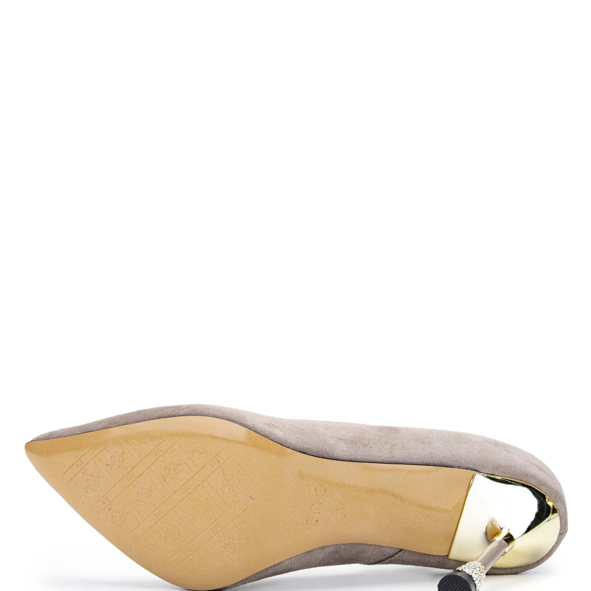 Tamer Tanca Kadın Hakiki Deri Vizon Süet Topuklu Ayakkabı