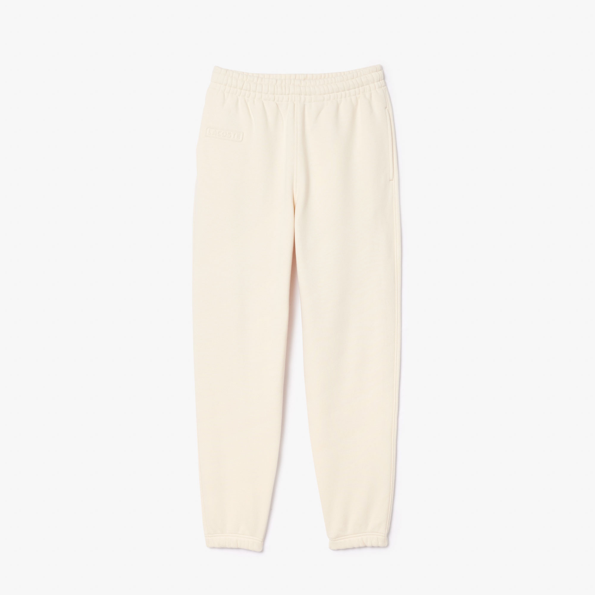 Kadın Straight Fit Krem Organik Pamuk Eşofman Altı