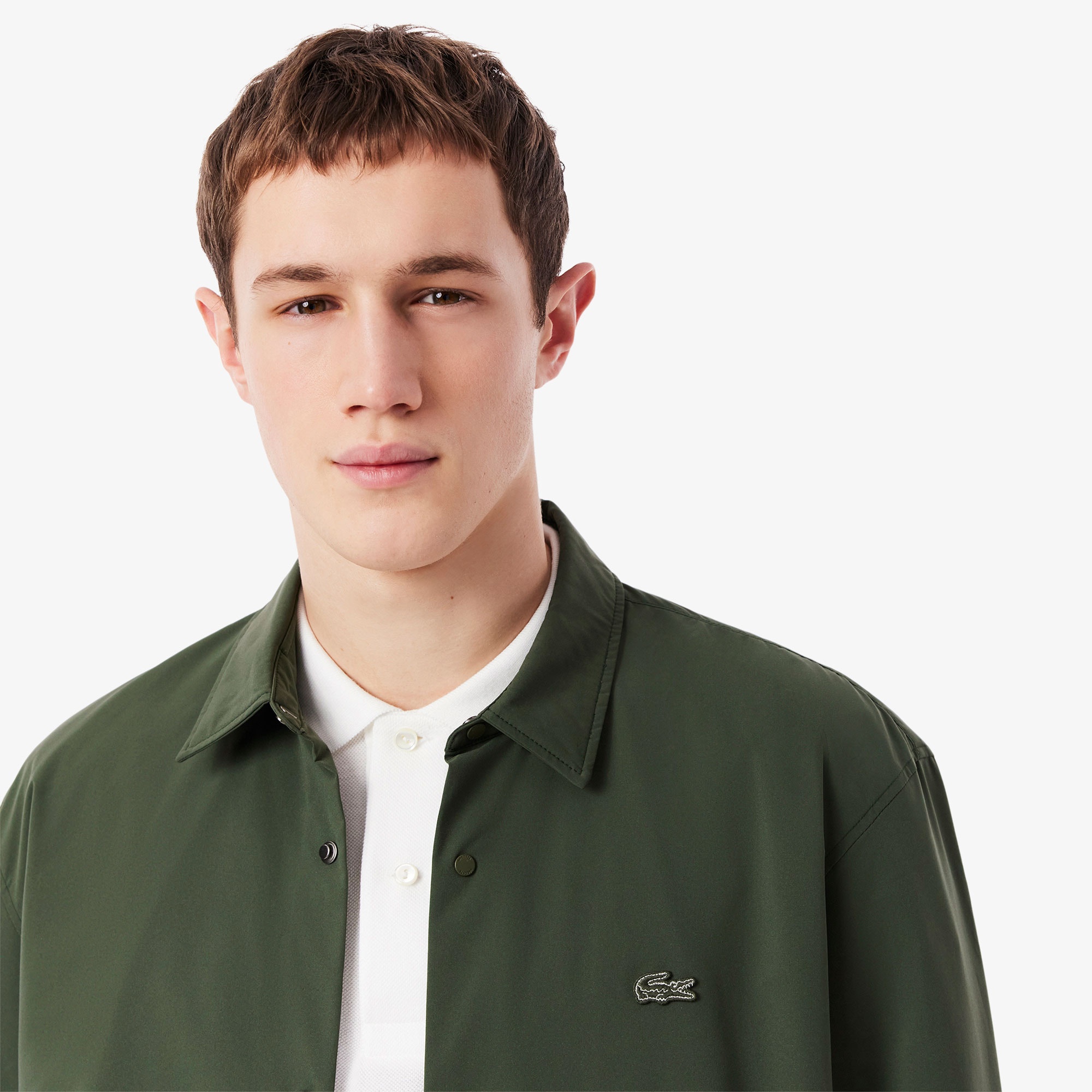 Lacoste Erkek Oversize Fit Haki Gömlek