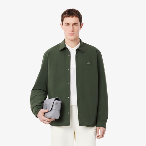  Lacoste Erkek Oversize Fit Haki Gömlek