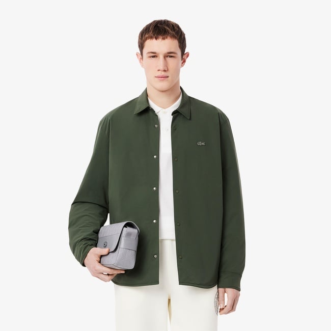  Lacoste Erkek Oversize Fit Haki Gömlek