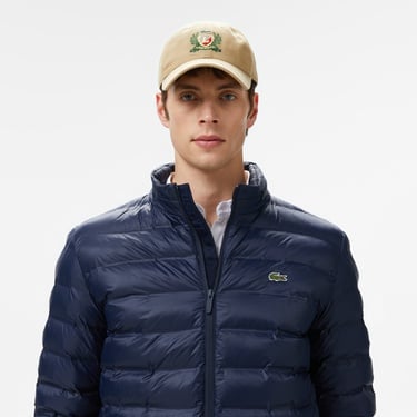  Lacoste Erkek Kapüşonlu Lacivert Mont