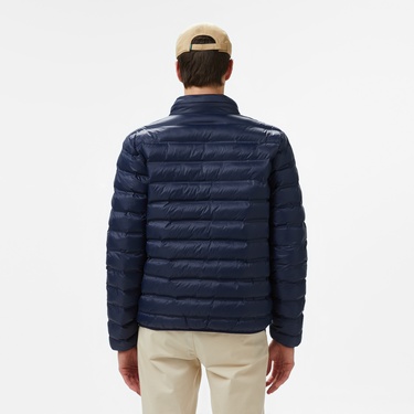  Lacoste Erkek Kapüşonlu Lacivert Mont