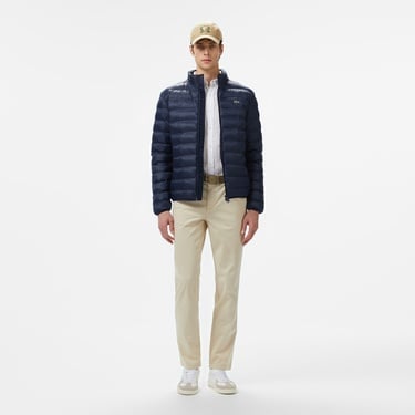  Lacoste Erkek Kapüşonlu Lacivert Mont