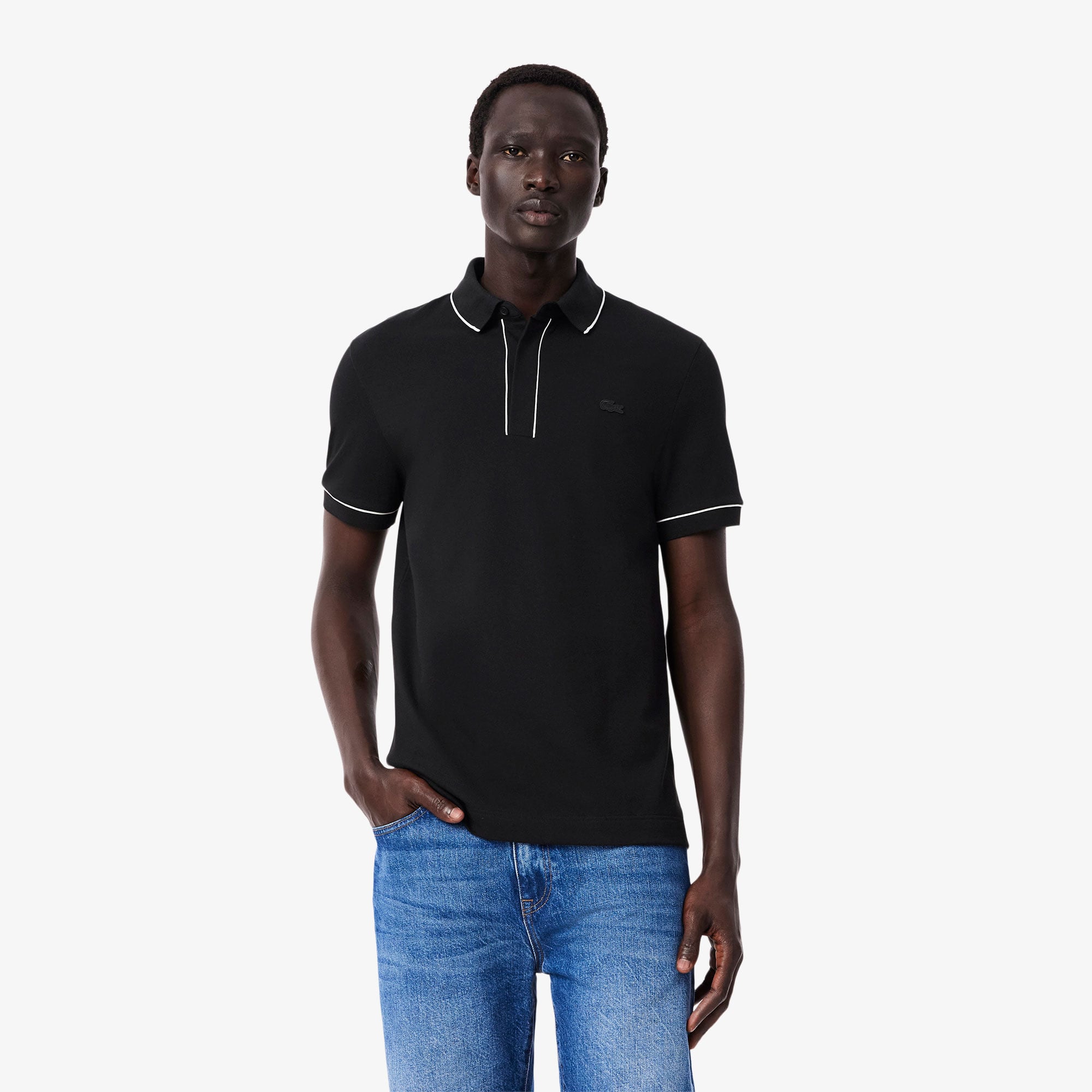  Lacoste Paris Erkek Regular Fit Siyah Polo