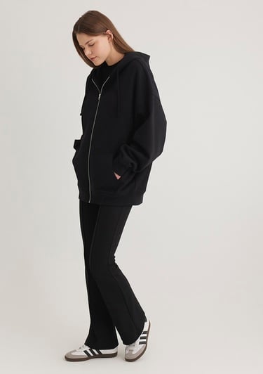  Mavi Kapüşonlu Fermuarlı Siyah Sweatshirt 1610221-900