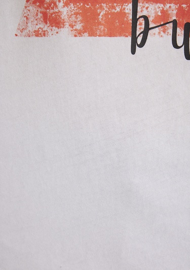  Mavi Üçgen Baskılı Beyaz İstanbul Tişört Regular Fit / Normal Kesim 168892-620