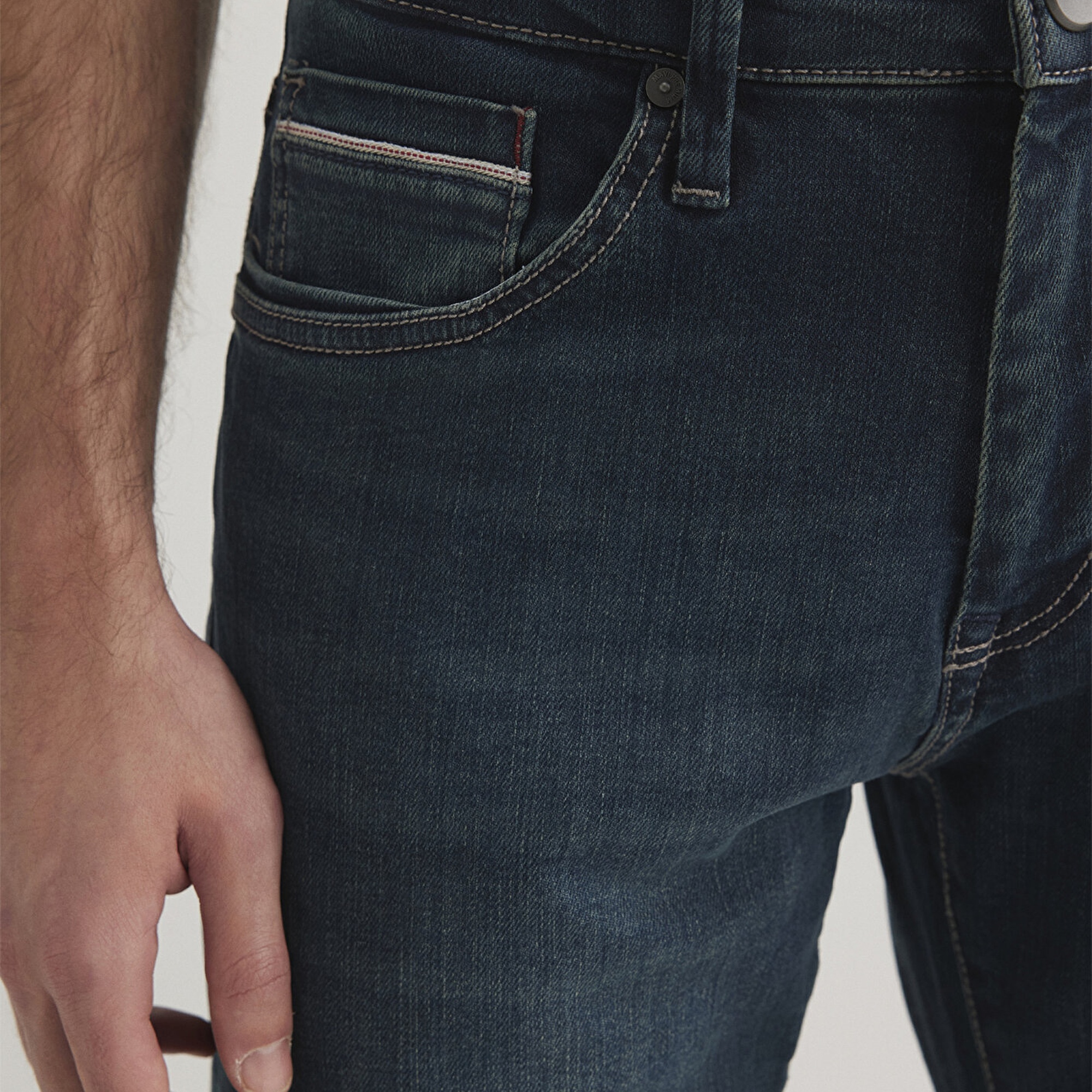 Mavi Marcus Mavi Premium Puslu Koyu Mavi Jean Pantolon 0035128946