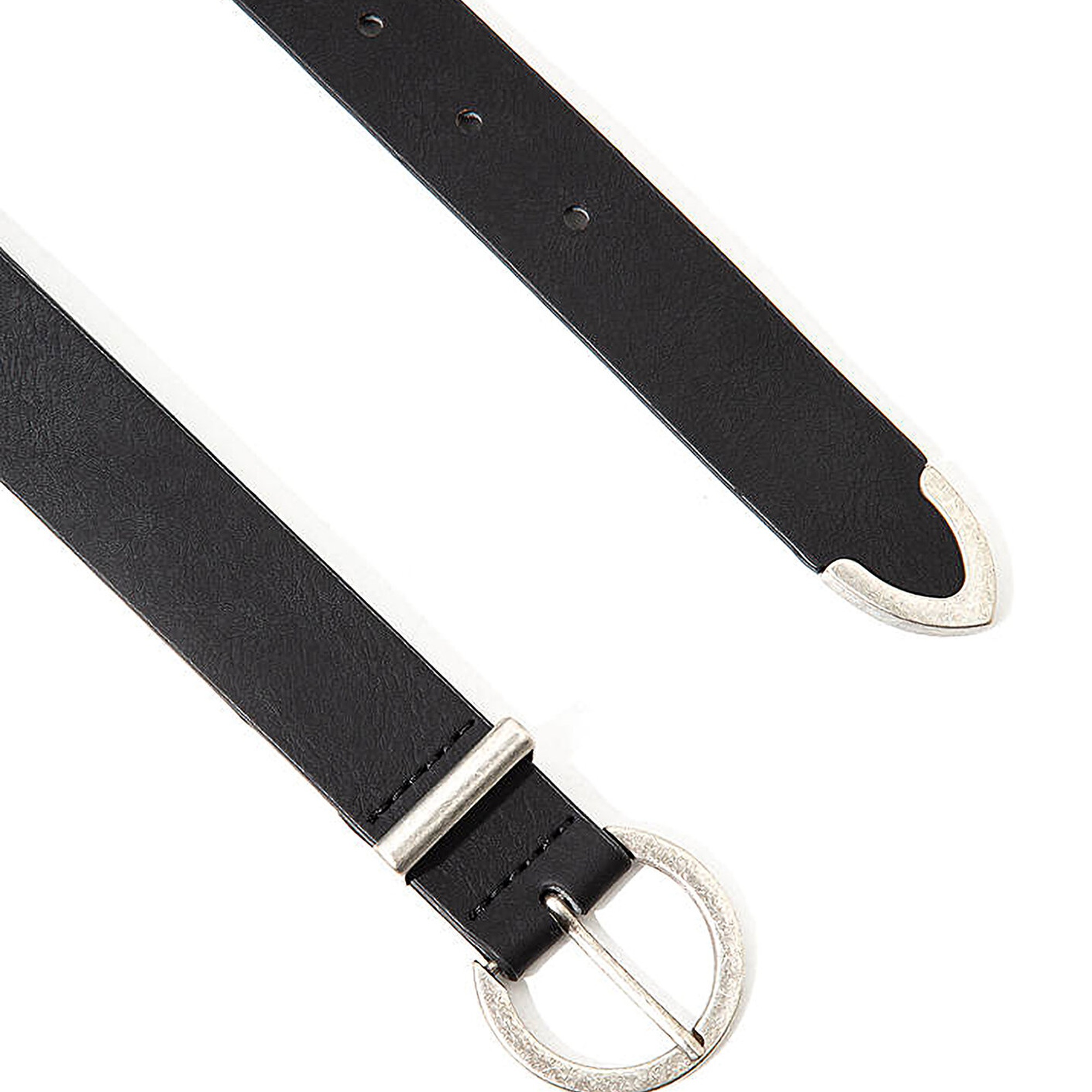 Mavi Metal Tokalı Suni Deri Siyah Kemer 196034-900