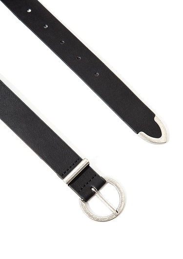  Mavi Metal Tokalı Suni Deri Siyah Kemer 196034-900