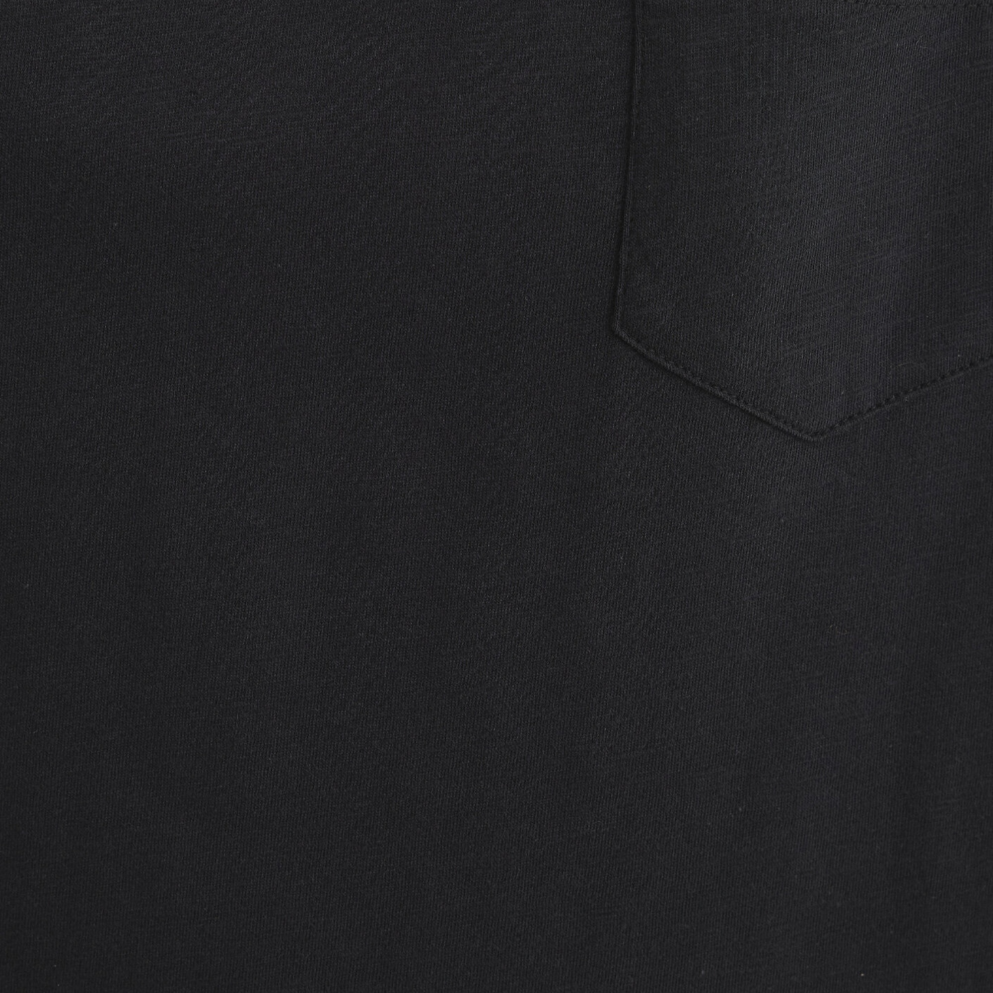 Mavi V Yaka Siyah Basic Tişört Loose Fit / Bol Rahat Kesim 1600961-900