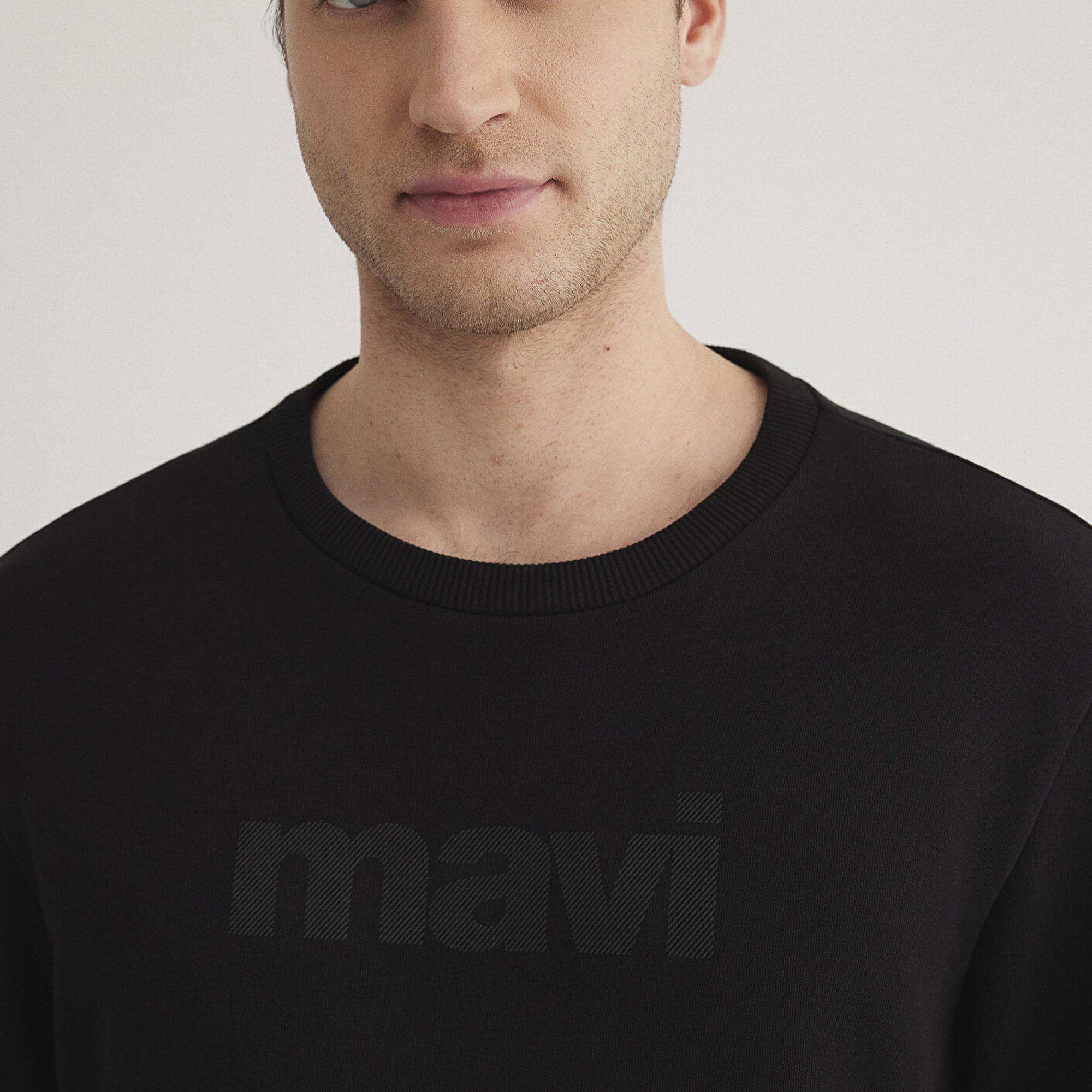 Mavi Mavi Logo Baskılı Siyah Sweatshirt 066303-900