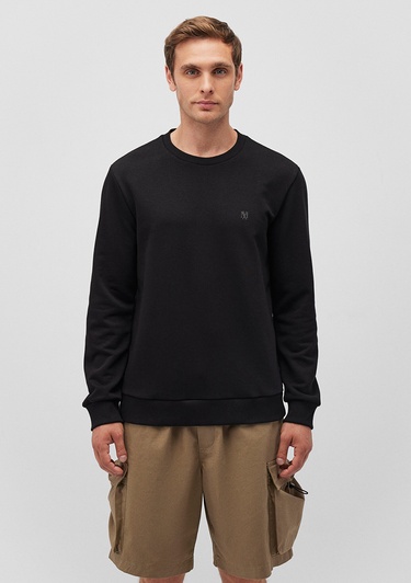  Mavi Bisiklet Yaka Siyah Basic Sweatshirt 065751-900