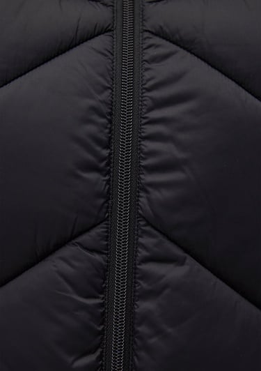  Mavi Dik Yaka Siyah Şişme Mont 110698-900