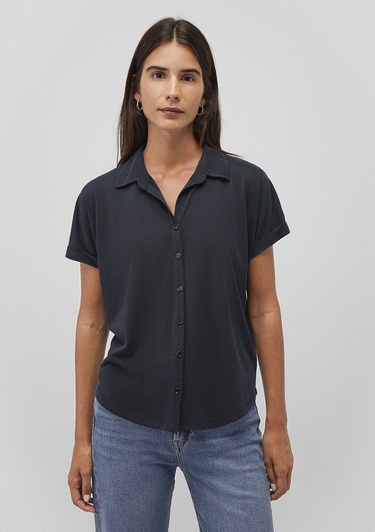  Mavi Lux Touch TENCEL TM Siyah Modal Gömlek Regular Fit / Normal Kesim 168081-900