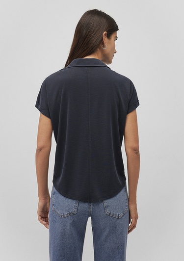  Mavi Lux Touch TENCEL TM Siyah Modal Gömlek Regular Fit / Normal Kesim 168081-900