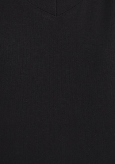  Mavi V Yaka Siyah Basic Viskoz Tişört Regular Fit / Normal Kesim 167714-900