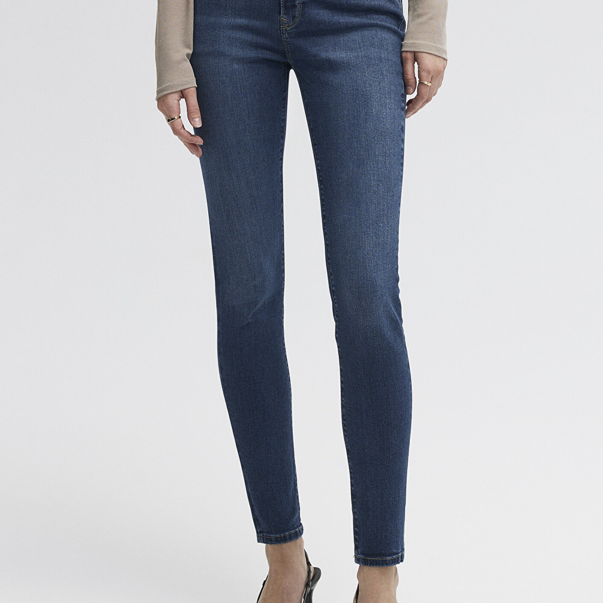 Mavi Alissa Casual Koyu Mavi Jean Pantolon 1067835246