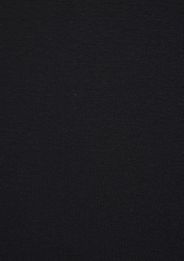  Mavi Ribana Detaylı Siyah Tişört Fitted / Vücuda Oturan Kesim 063747-900