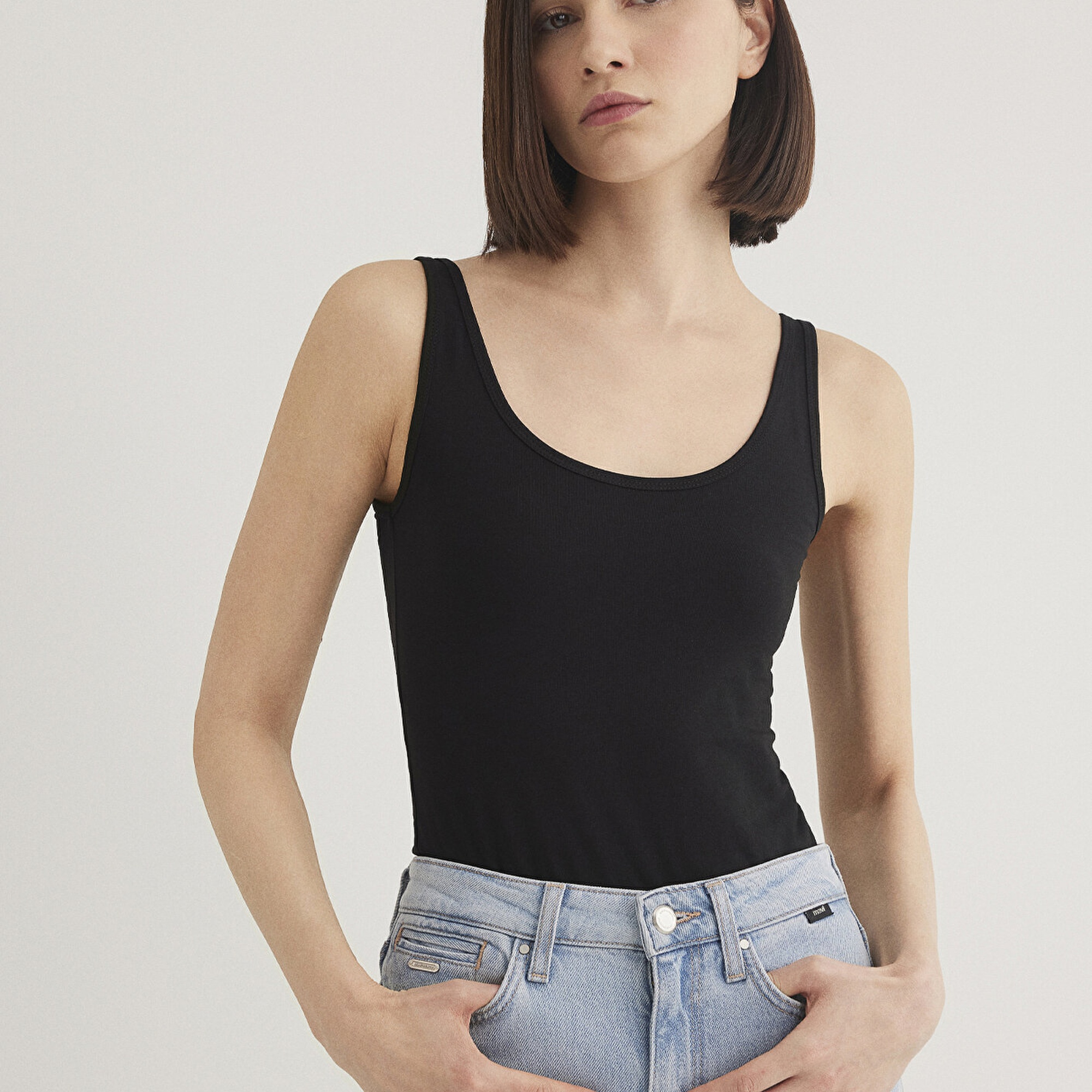 Mavi Siyah Basic Stretch Atlet Fitted / Vücuda Oturan Kesim 164156-900