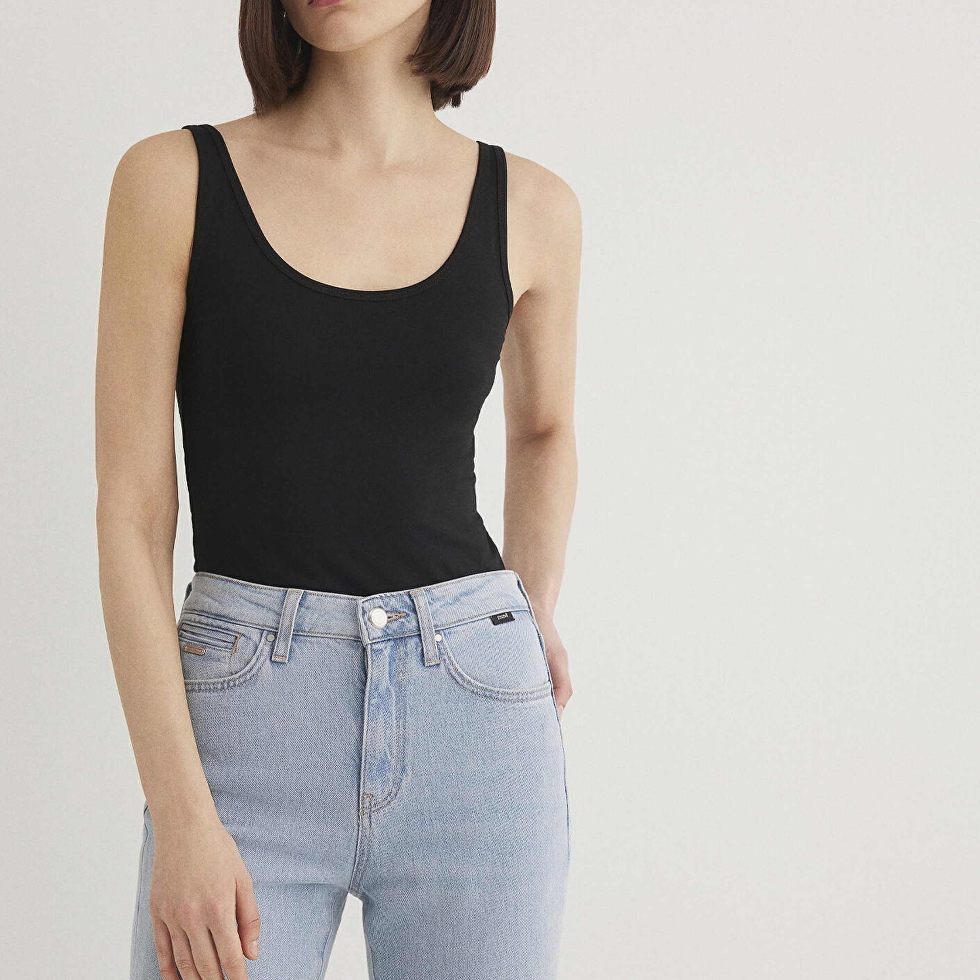 Mavi Siyah Basic Stretch Atlet Fitted / Vücuda Oturan Kesim 164156-900