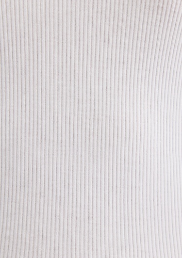  Mavi Beyaz Basic V Yaka Tişört Fitted / Vücuda Oturan Kesim 1601040-620