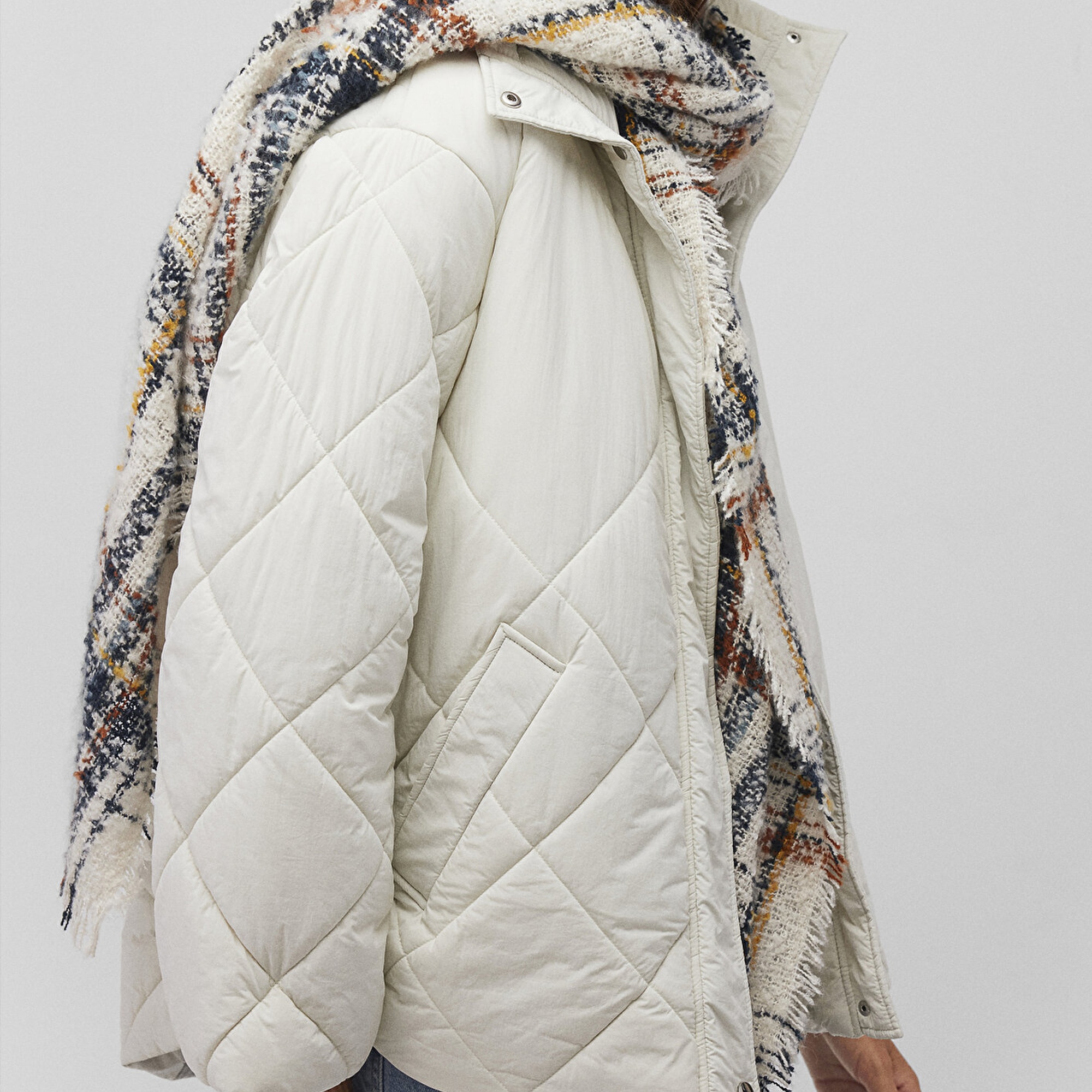 Mavi Kareli Atkı 198945-34523