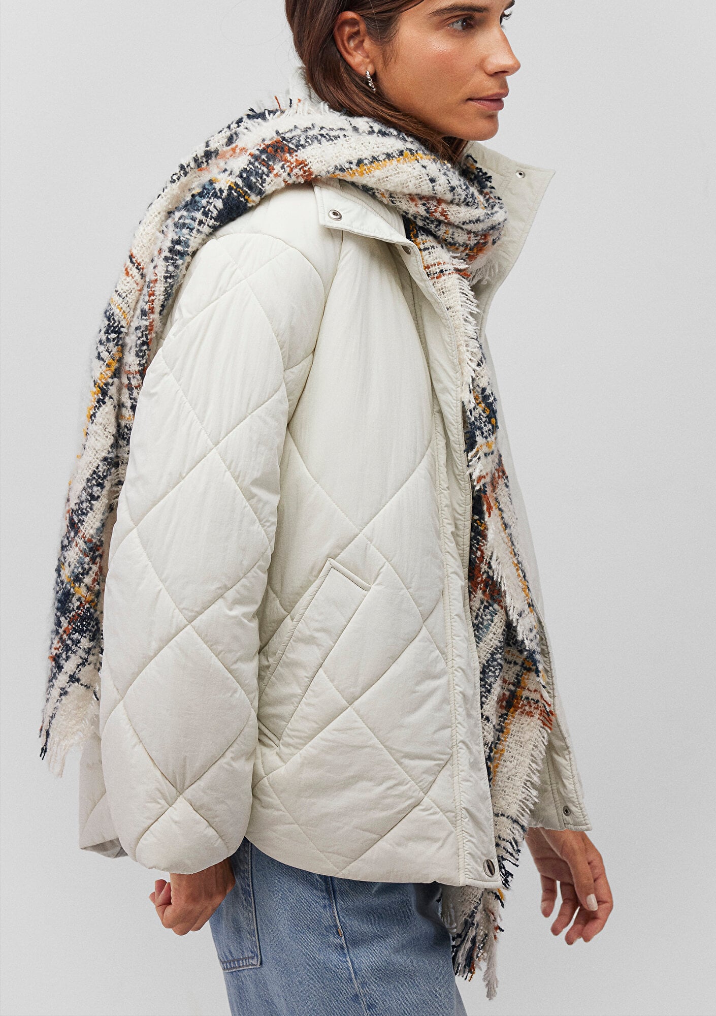  Mavi Kareli Atkı 198945-34523