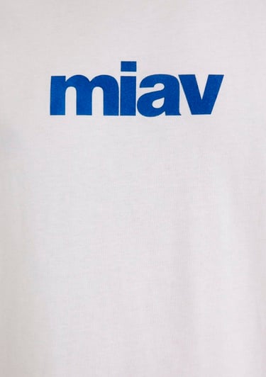  Mavi Miav Baskılı Beyaz Tişört Regular Fit / Normal Kesim 067153-620